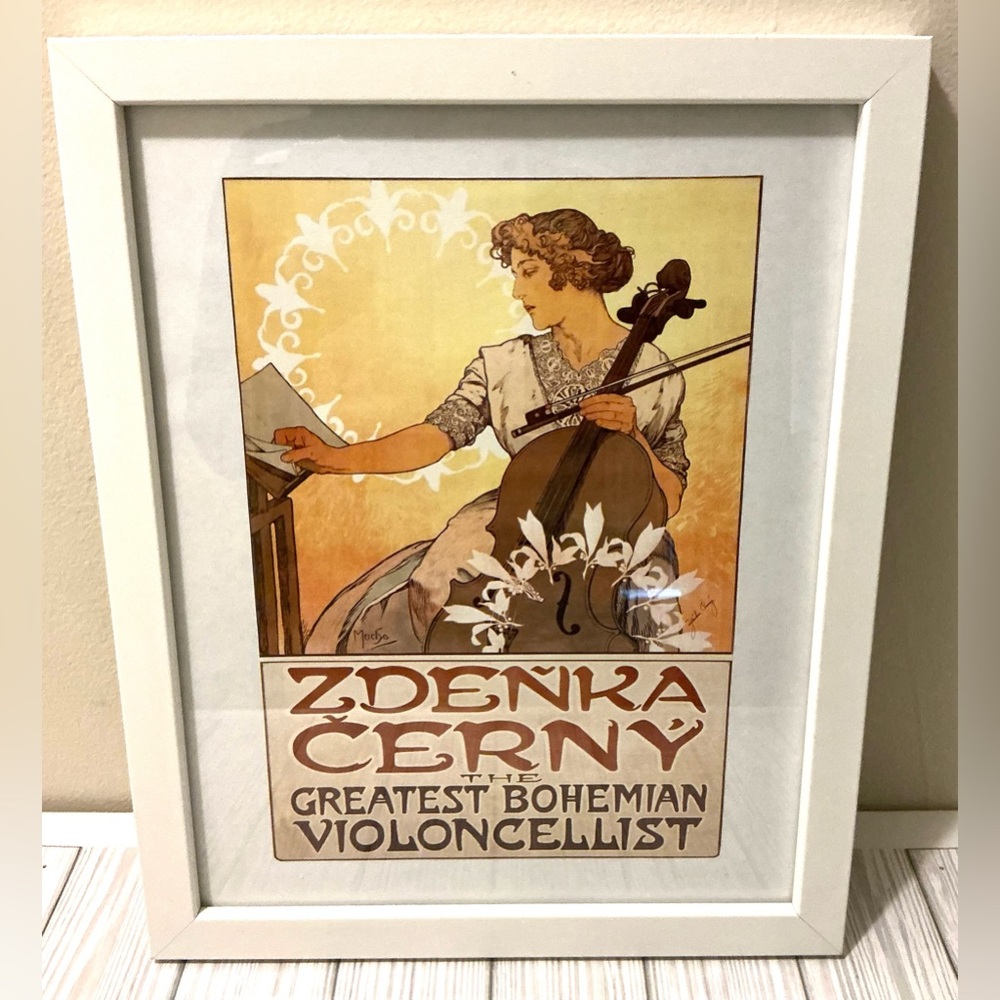 Zdenka Cerny Elegant Art Nouveau Calendar Poster